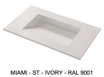 Plan vasque Design, sur mesure, Largeur 60 à 200 cm x Profondeur 40 à 60 cm, résine minérale de couleurs ACRYSTONE®, Finition lisse, Livraison Offerte et Rapide.